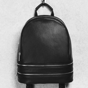 Black Forever 21 Faux Leather Backpack